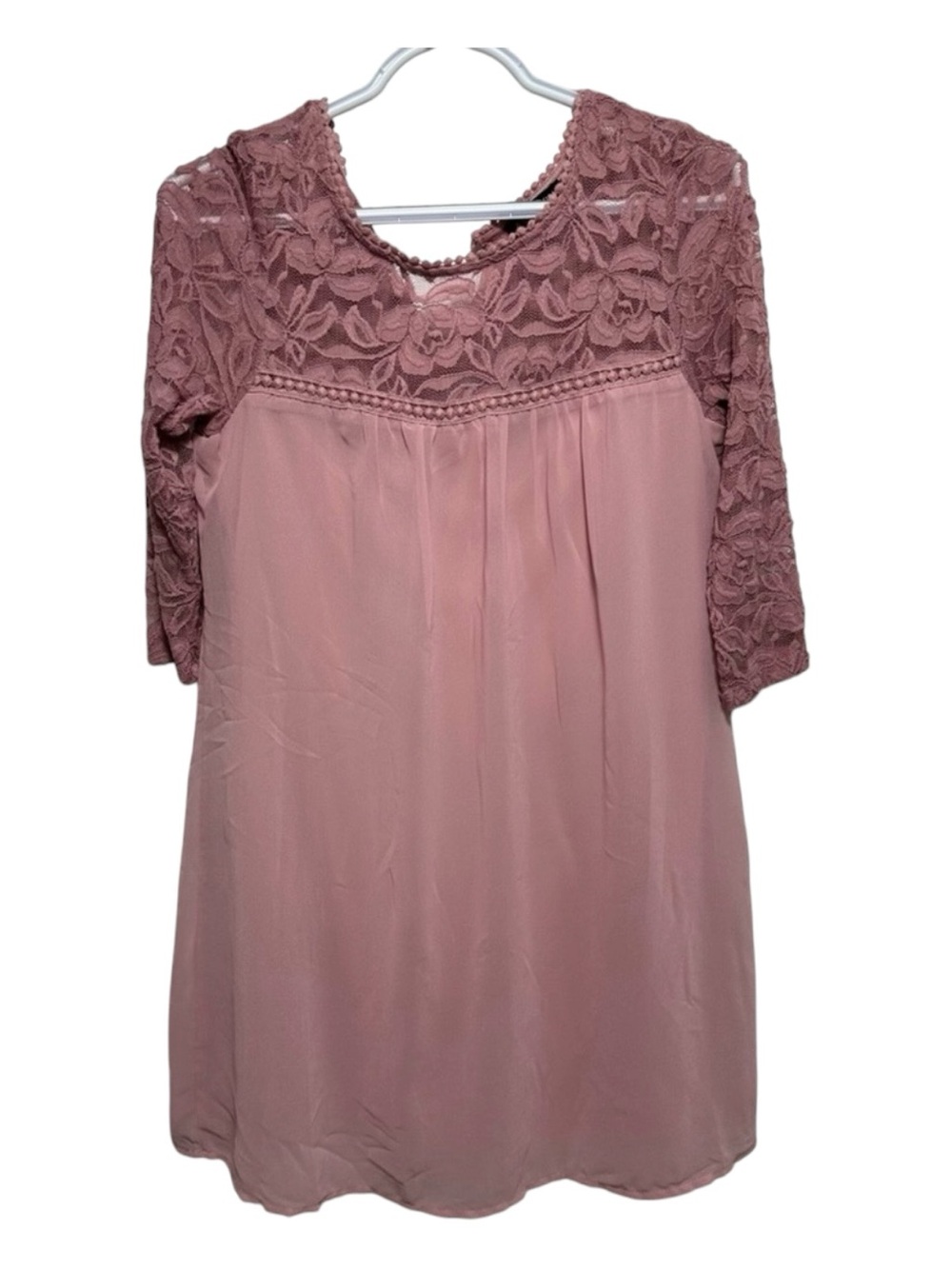 As U Wish Blush Lace Dress
